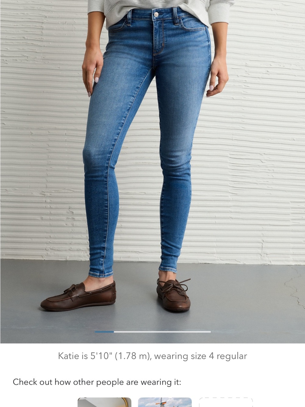 American Eagle Jegging Skinny Jeans — Light Blue Wash